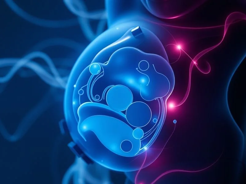 Ultrassom de gestação mostrando desenvolvimento fetal e crescimento do bebê durante os trimestres